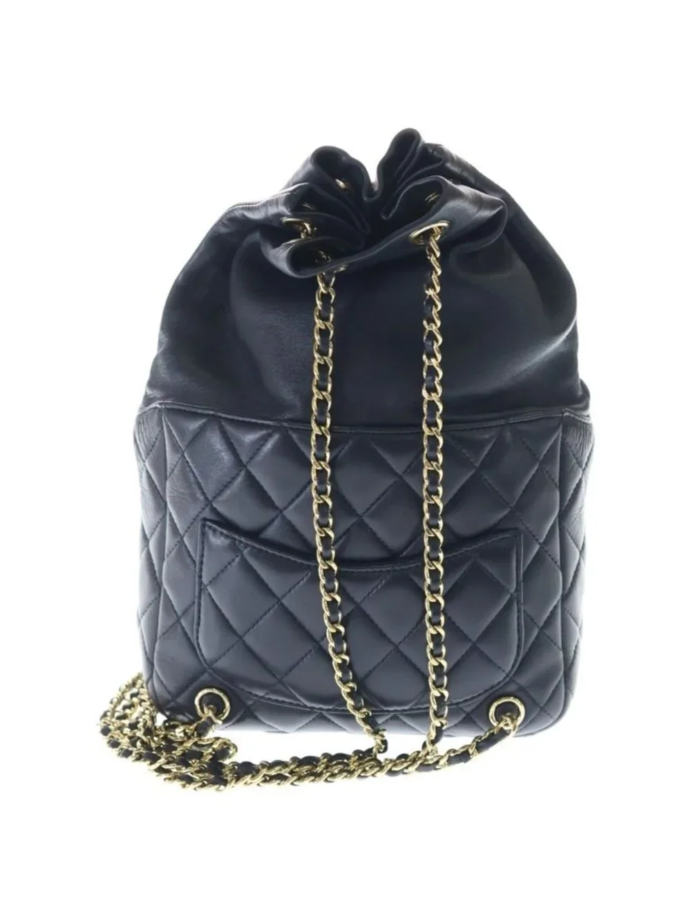 Chanel Quilted Drawstring Backpack Black - Picture 2 of 8